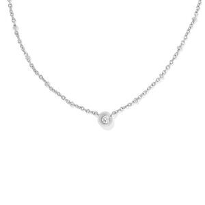 Open Box - Kendra Scott -  Mady Cubic Zirconia Pendan Silver